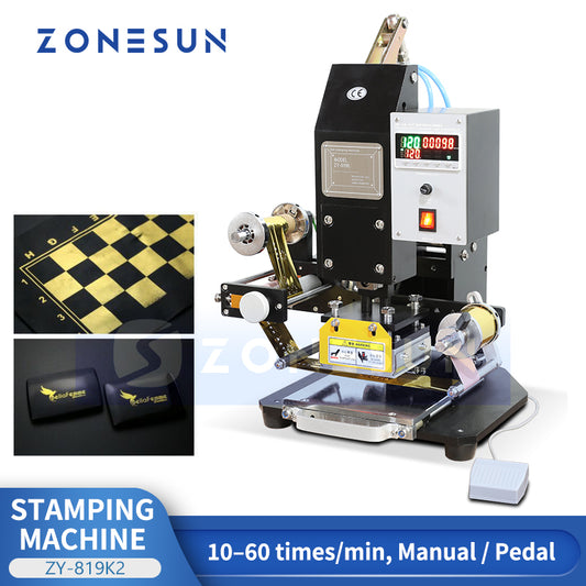 Máquina de estampado en caliente neumática semiautomática ZONESUN ZY-819K2
