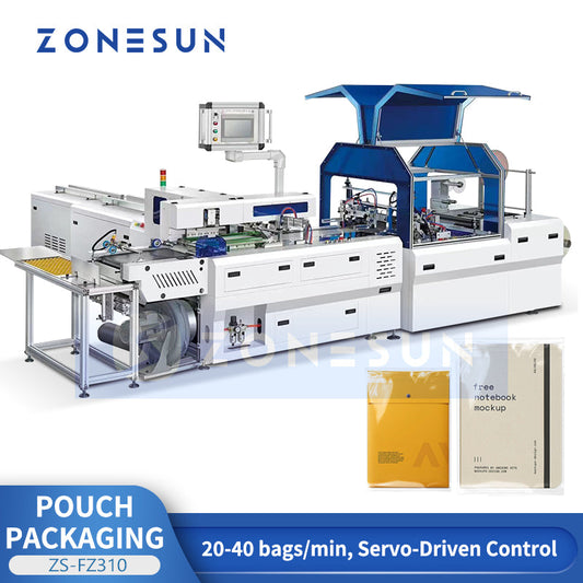 ZONESUN ZSFZ310 Automatic Leaflet Paper Counting & Bagging Machine for Flat Product