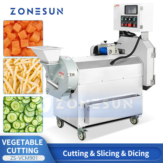 ZONESUN ZS-VCM901 Food Grade Vegetable Cutter Food Slicing Machine
