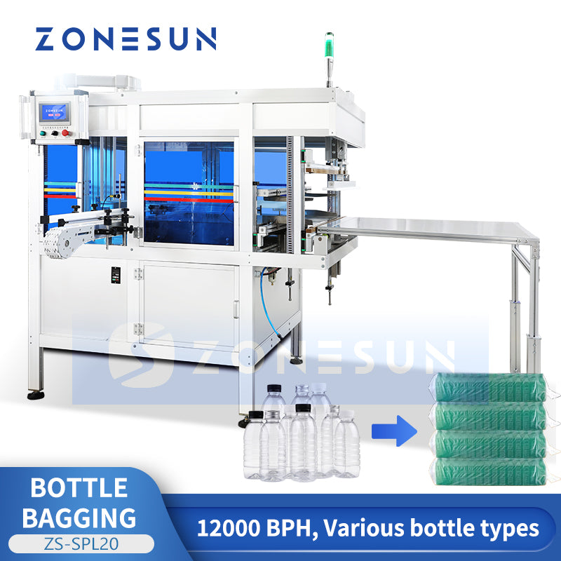 ZONESUN ZS-SPL20 Automatic Plastic Bottle Bagging Machine Plastic Container Packaging Machine