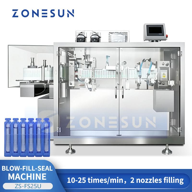 ZONESUN ZS-FS25U BFS Plastic Ampoule Filling and Sealing Machine for Pharma Production