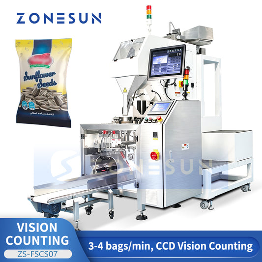 ZONESUN ZS-FSCS07 High-Speed CCD Vision Counting & Packaging Machine for Small Parts