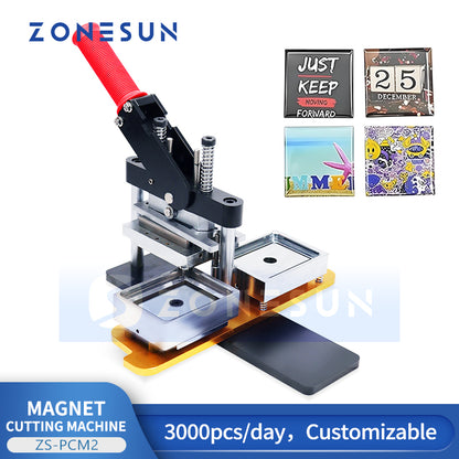 ZONESUN ZS-PCM2 Customizable Refrigerator Magnet Machines & Hand Made Tools card cutting machines