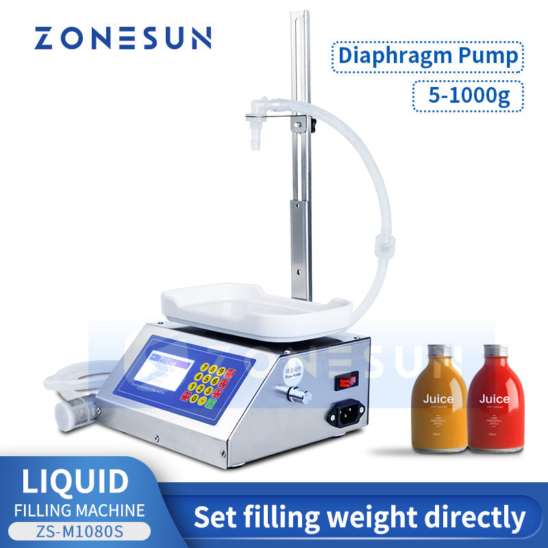 ZONESUN ZS-M1080S Diaphragm Pump Liquid Filling Machine