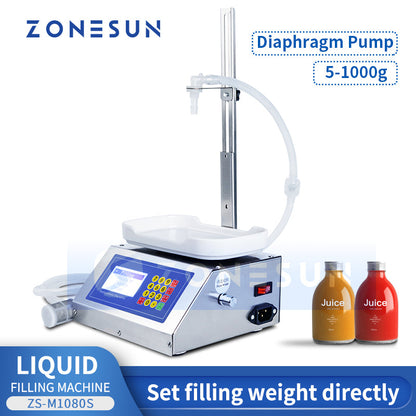ZONESUN ZS-M1080S Diaphragm Pump Liquid Filling Machine