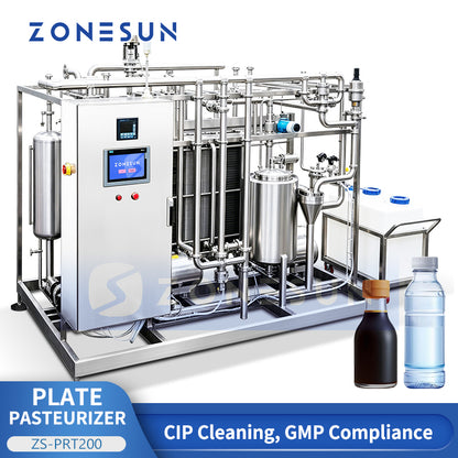 ZONESUN ZS-PRT200 Continuous Plate Pasteurizer and UHT Sterilizer System