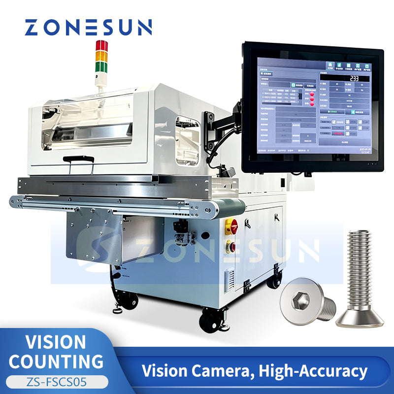ZONESUN ZS-FSCS05 Automatic Vision Counting Machine for Screws, Fasteners & Small Parts