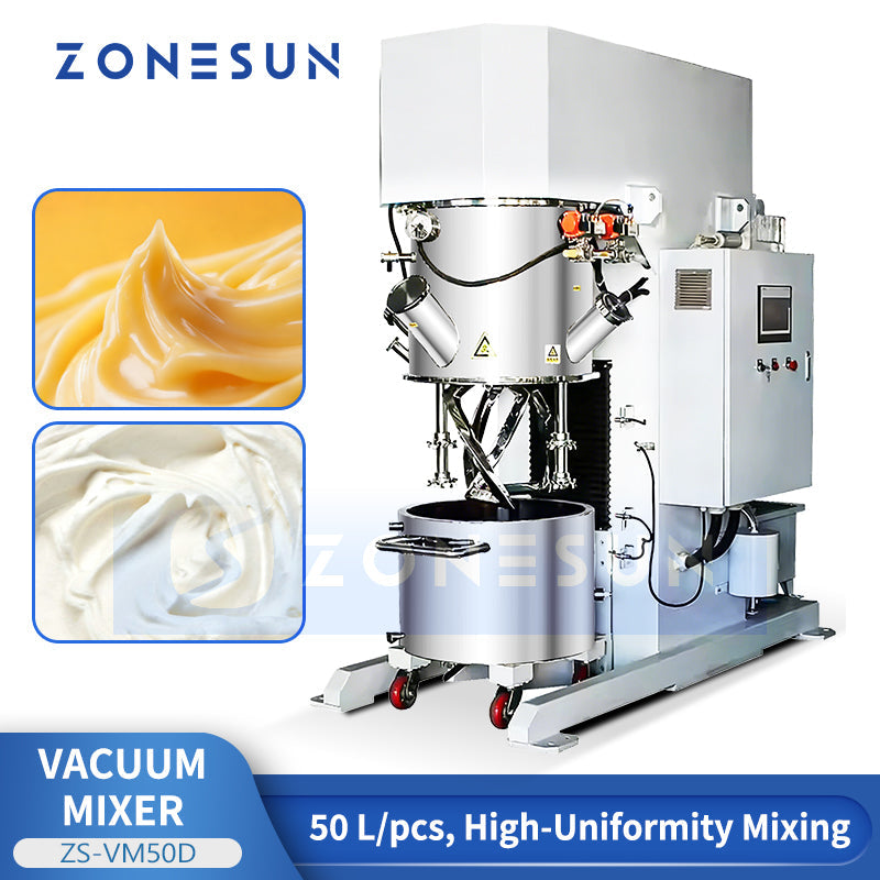 Vacuum mixing machine