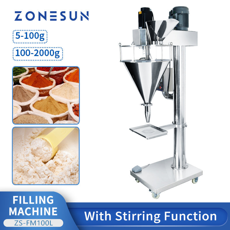 ZONESUN ZS-FM100L Semi Automatic Powder Filling Machine  ZONESUNPRO