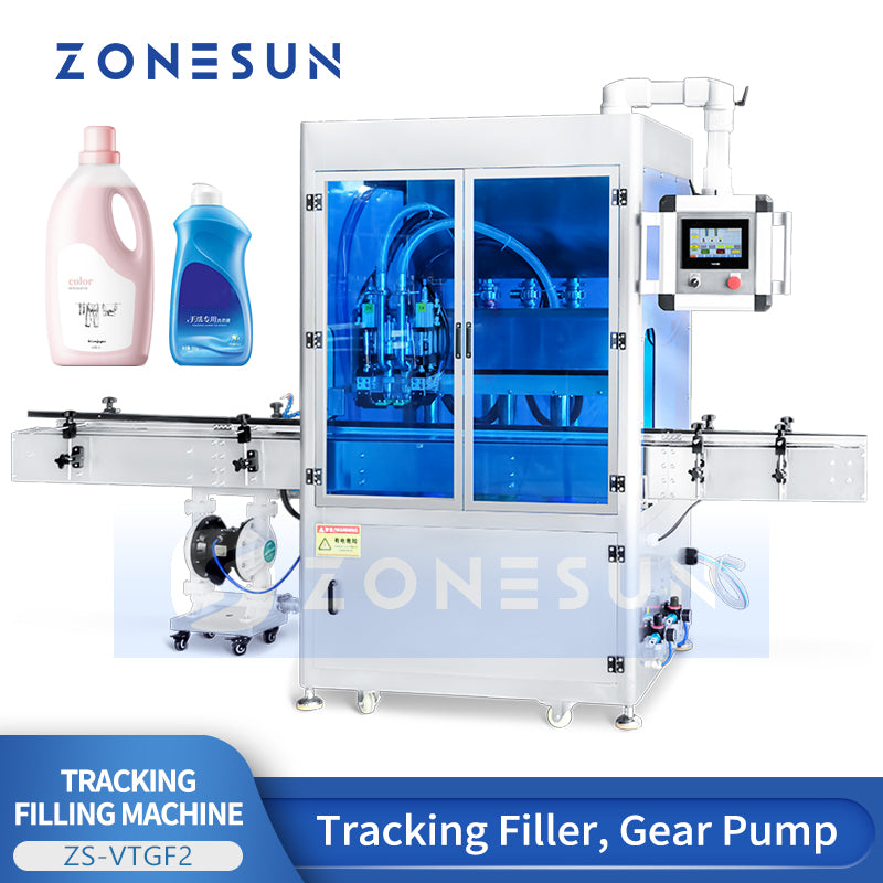 ZONESUN ZS-VTGF2 Servo Gear Pump Viscous Liquid Tracking Filling Machine