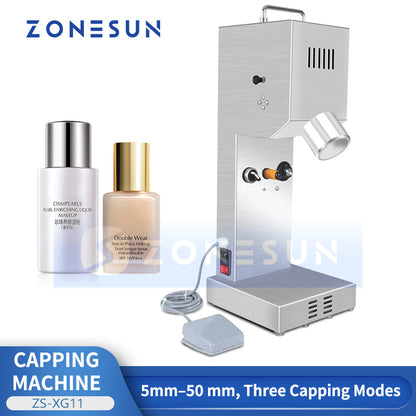 ZONESUN ZS-XG11 Compact Nail Polish Bottle Capping Machine for Cosmetic Bottle Capper
