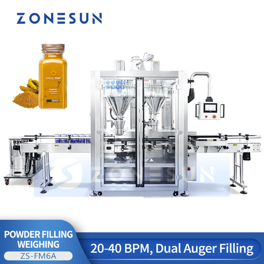 ZONESUN ZS-FM6A Automatic Powder Filling Machine Auger Filler