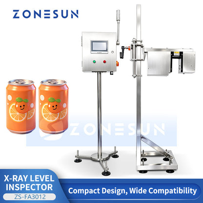 ZONESUN ZS-FA3012 Inline X-ray Fill Level and Cap Inspection Machine for Beverage Lines