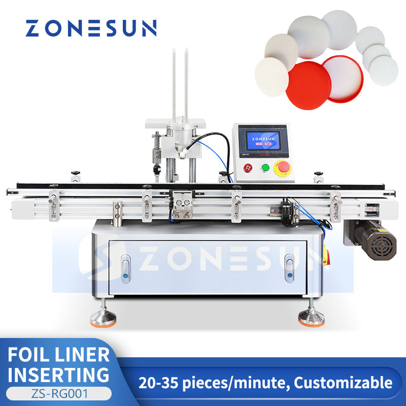 Small scale cap lining machine