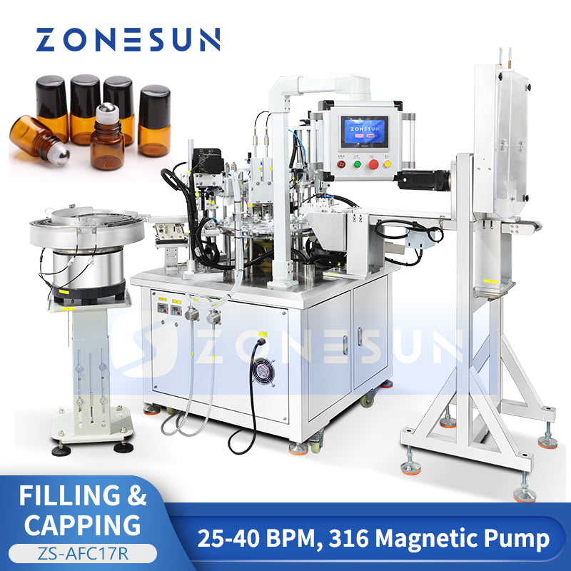 Roller Bottle Deodorant Filling Capping Machine