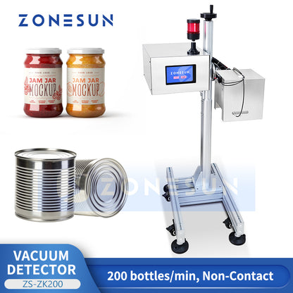 ZONESUN ZS-ZK200 Online Vacuum Detector for Bottles & Cans