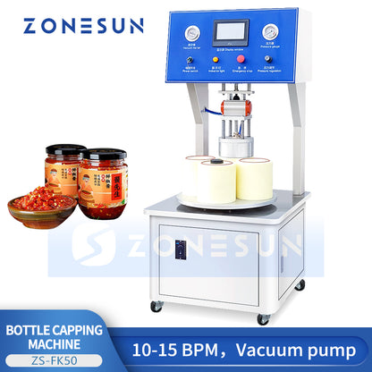 Semi-automatic Vacuum Capping Machine