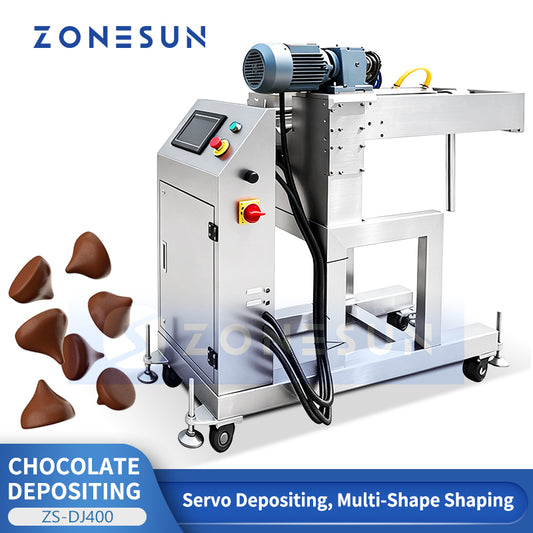 ZONESUN ZS-DJ400 Chocolate Making Machine with Automatic Depositing System for Chocolate Drops