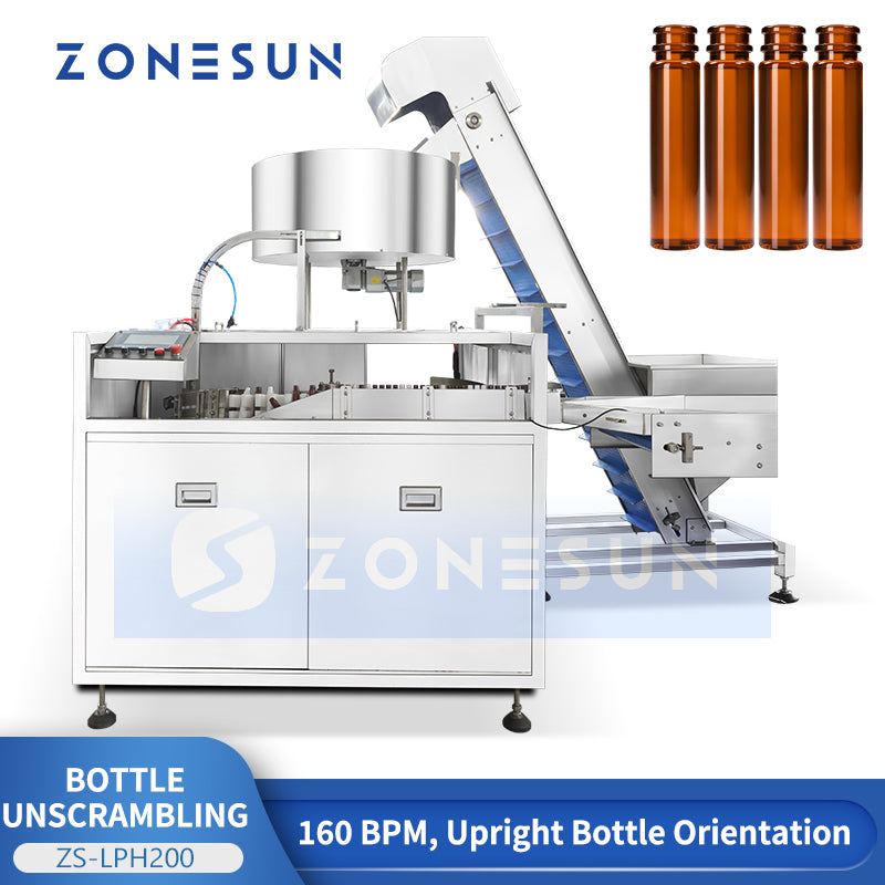 ZONESUN ZS-LPH200 Automatic Bottle Unscrambler with Elevator