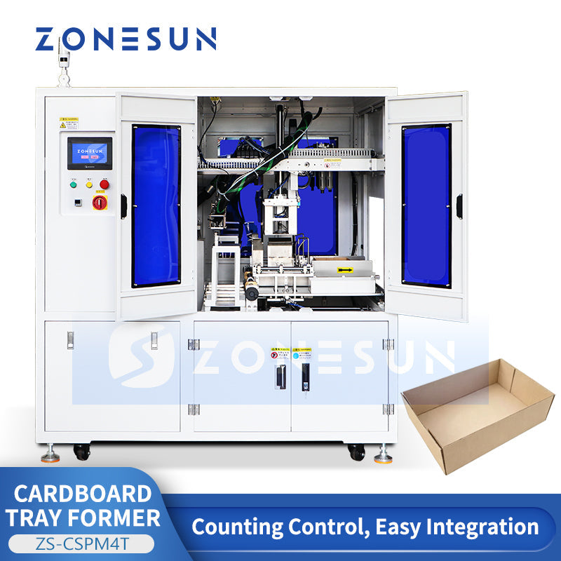 ZONESUN ZS-CSPM4T Automatic Cardboard Tray Forming Machine