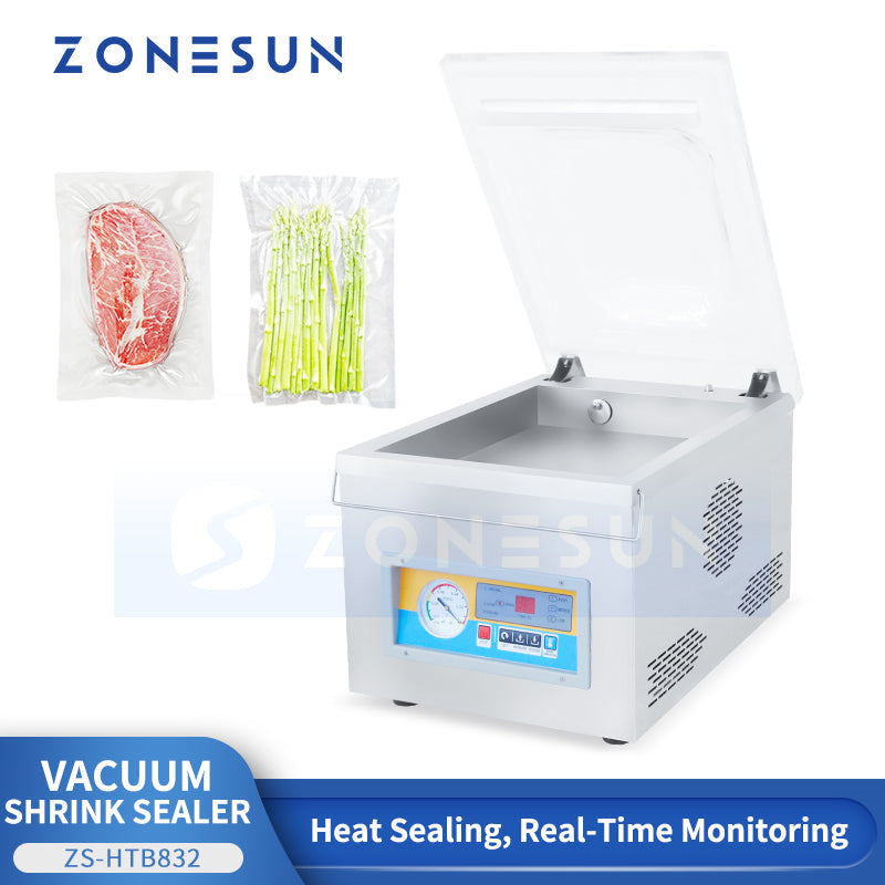 ZONESUN ZS-DZ260 Table-style Vacuum Packing Machine Stainless Steel Body Vacuum Sealing Machine For Food Vegetable