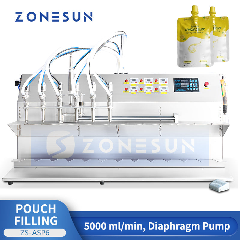  ZONESUN Fruit Jelly Spout Pouches Liquid Filling Machine