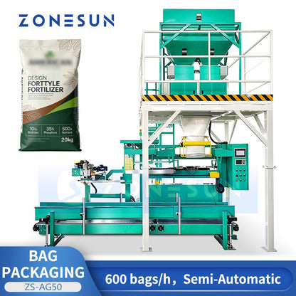 ZONESUN ZS-AG50 Industrial Granules Bagging Machine | Large Bag Filling System