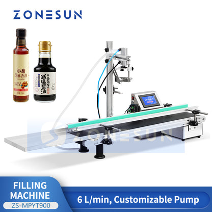 ZONESUN ZS-MPYT900 Magnetic Pump Diving Nozzle Liquid Filling Machine
