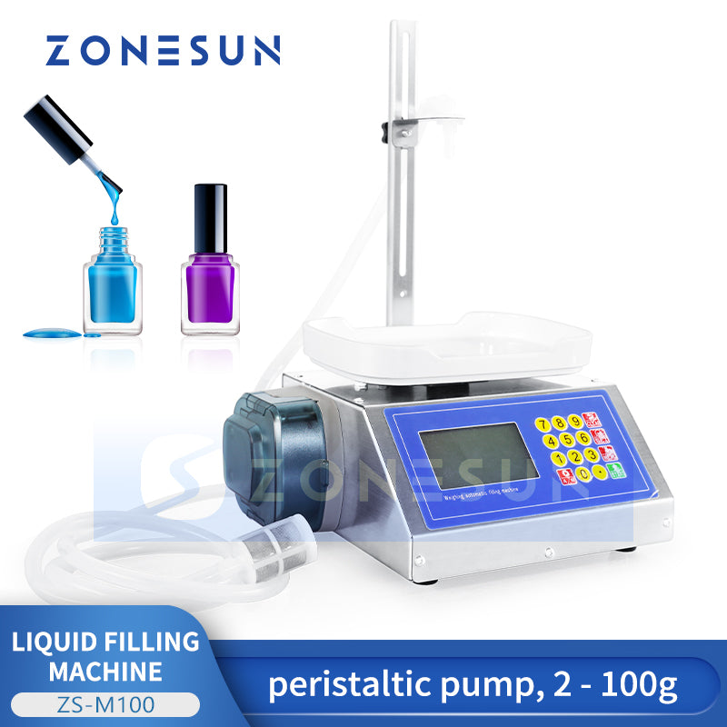 ZONESUN ZS-M100 Semi-Automatic Weighing Liquid Filling Machine