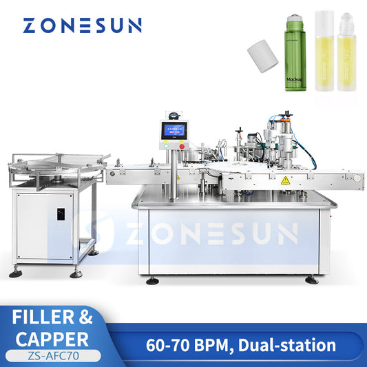 Small vial filling capping machine