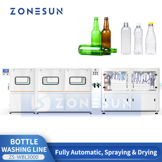 ZONESUN ZS-WBL3000 Automatic Bottle Washing & Drying Line
