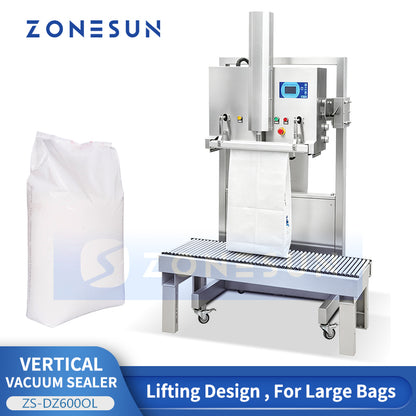 ZONESUN ZS-DZ600OL Large Bag Vacuum Sealer Machine for Bulk Products