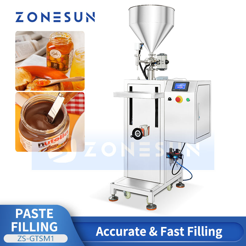 ZONESUN ZS-GTSM1 Semi-automatic Servo Motor Rotor Pump Paste Filling Machine
