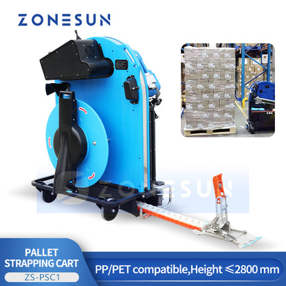 pallet strapping cart