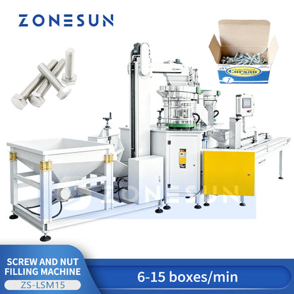 ZONESUN ZS-LSM15 Nut and Bolt Packing Machine Screw Granule Filling Machine