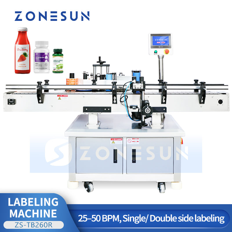 ZONESUN ZS-TB260R Automatic Round Bottles Positioning Labeling Machine