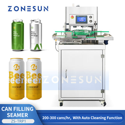 ZONESUN ZS-TRP1 Mobile Automatic Can Soda Water Filling and Seaming Machine  ZONESUNPRO