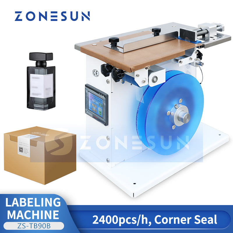 ZONESUN ZS-TB90B Corner Seal Label Machine Label Applicator  ZONESUNPRO