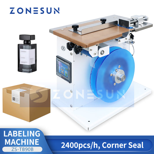 ZONESUN ZS-TB90B Corner Seal Label Machine Label Applicator