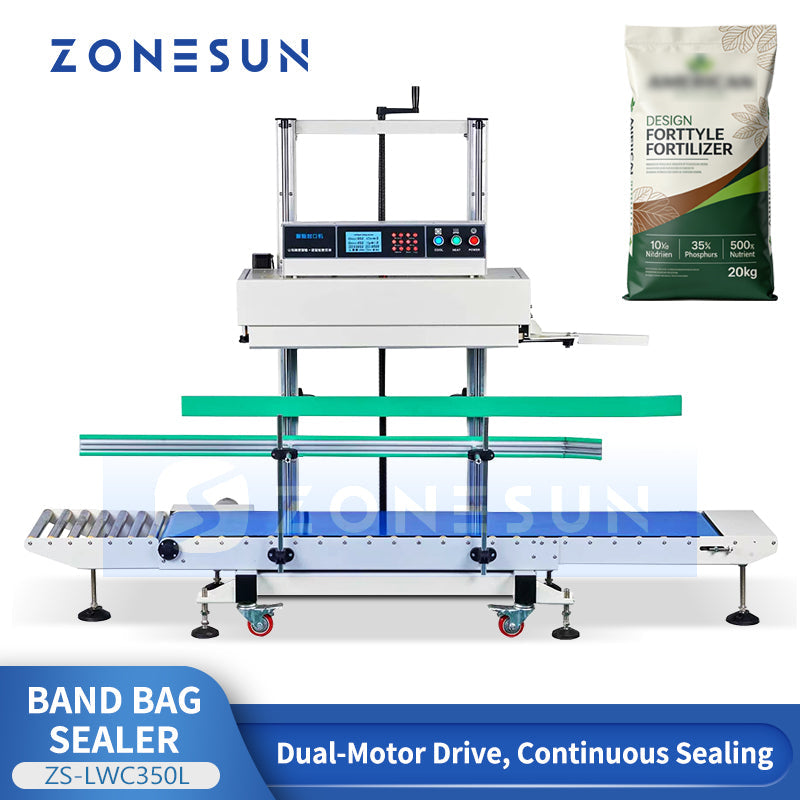 ZONESUN ZS-LWC350L Vertical Large Bag Sealer with Optional Date Coding System