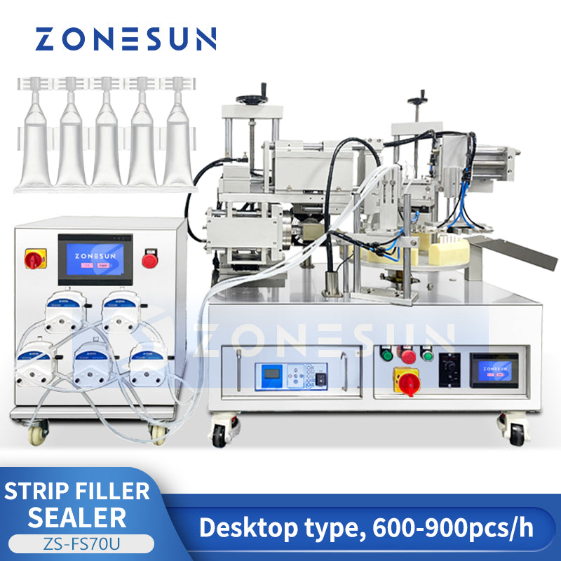 ZONESUN ZS-FS70U Single-dose Stick Vial Filling Sealing Machine