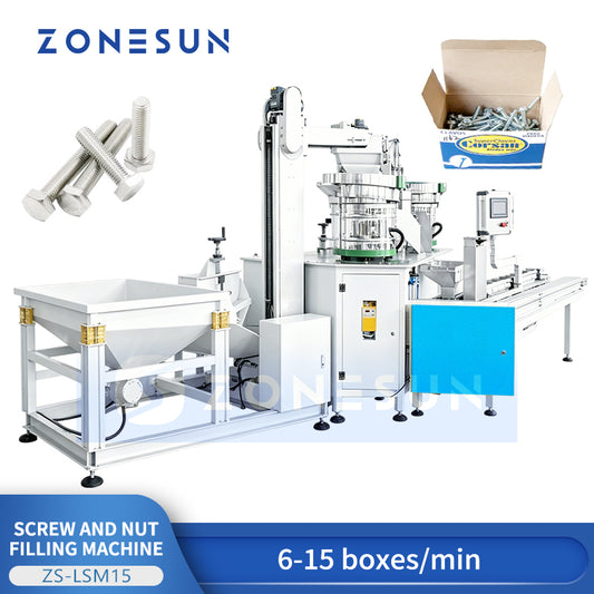 ZONESUN ZS-LSM15 Nut and Bolt Packing Machine Screw Granule Filling Machine