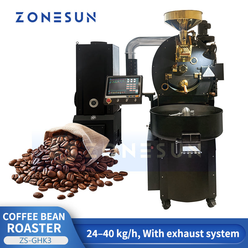 ZONESUN ZS-GHK3 Automatic Coffee Bean Roasting Machine