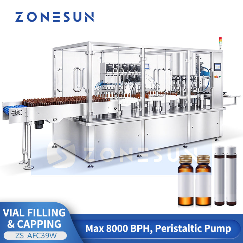 ZONESUN ZS-AFC39W Automatic Vial Rinsing Filling & Capping Machine