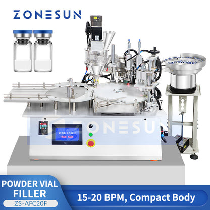 High Speed Powder Vial Filling Capping Machine