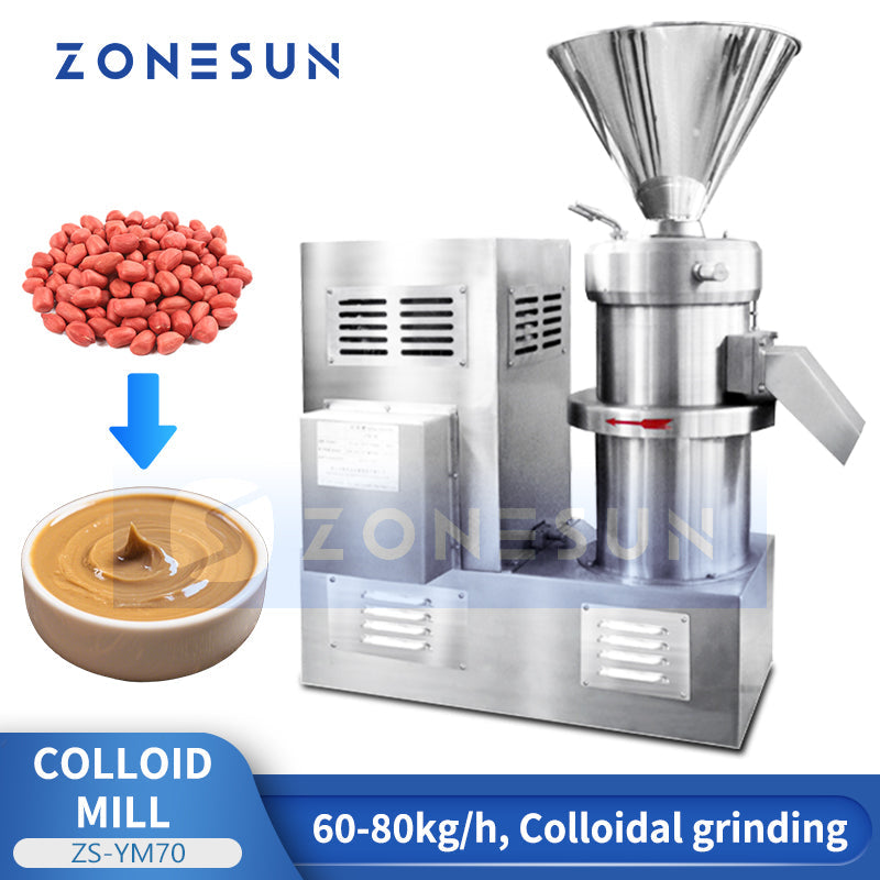 ZONESUN ZS-YM70 High-Capacity Peanut Butter Grinder & Homogenizer