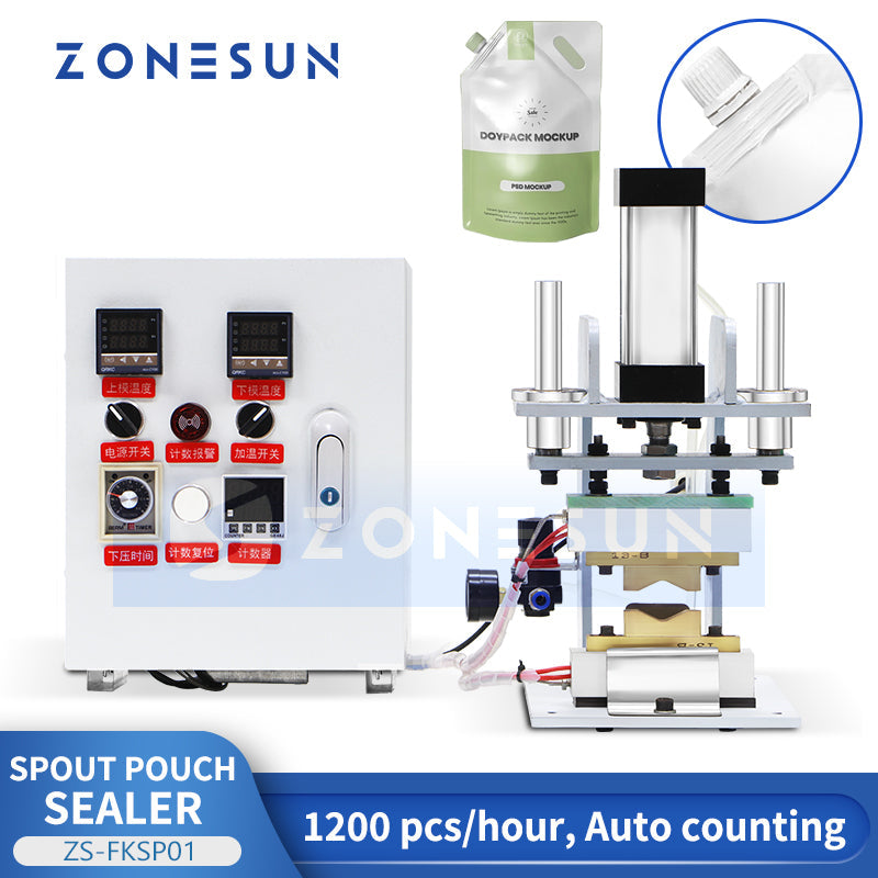 ZONESUN ZS-FKSP01 Penumatic Spout Pouch Sealing Machine