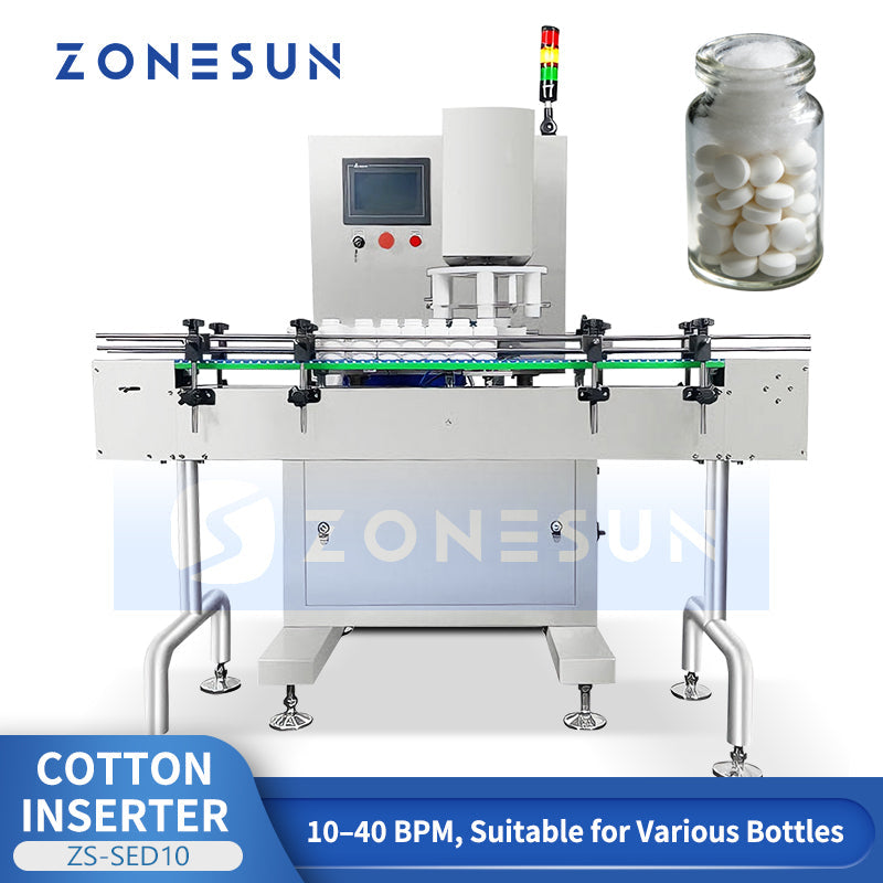 Automatic Cotton and Desiccant Inserting Machine