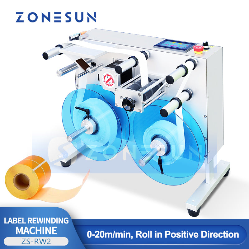 ZONESUN ZS-RW2 Automatic Roll to Roll Label Rewinder