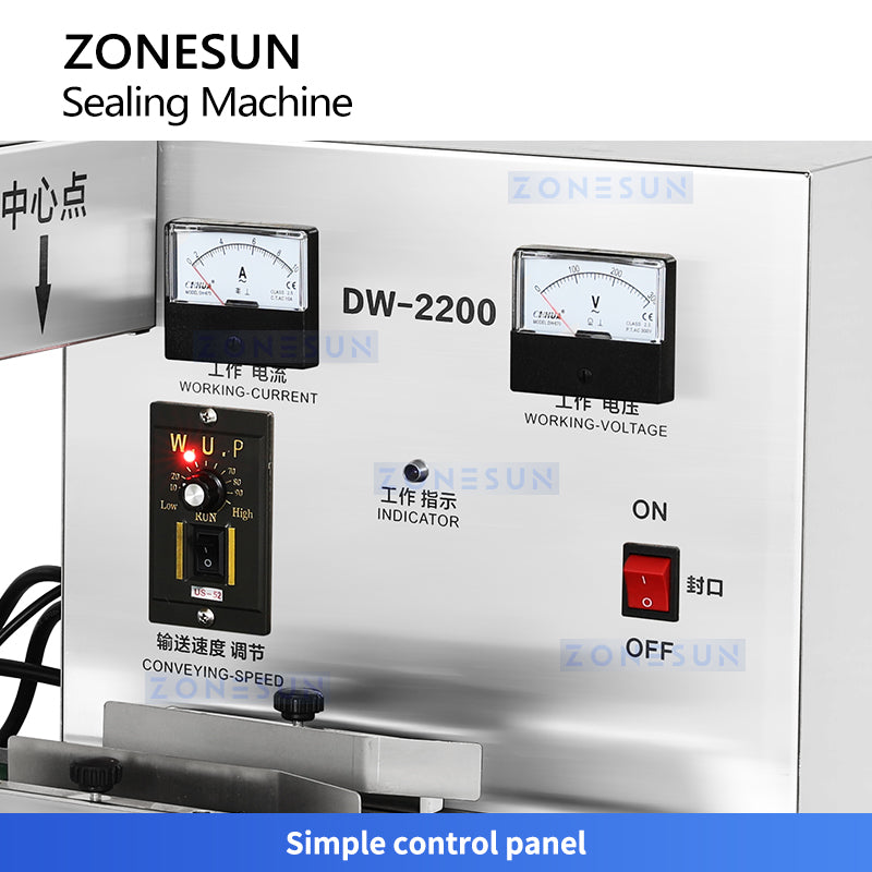 ZONESUN ZS-FK2200B Aluminum Foil Bottle Cap Induction Sealing Machine